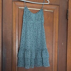 2010 American Eagle Outfitters Elegant Blue Floral Dress